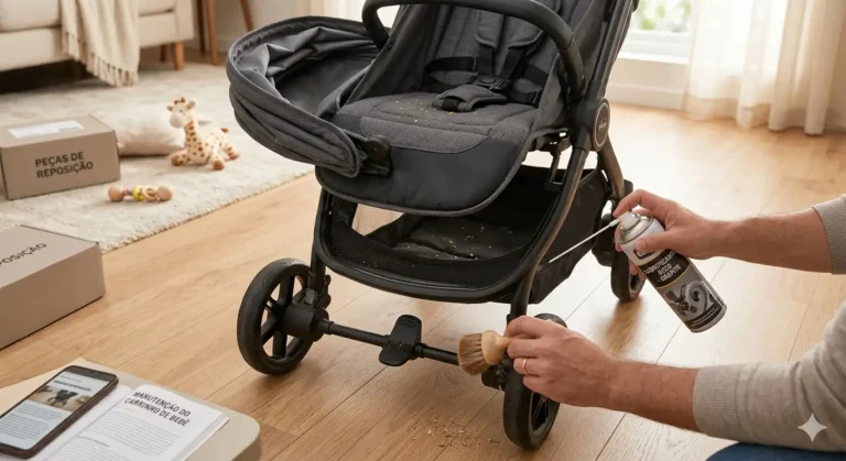 Manutenção do carrinho de bebê