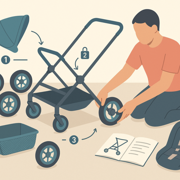 Como Montar o Carrinho de Bebê com Segurança